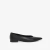 Ballerines pointues en cuir