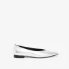 Ballerines pointues en cuir