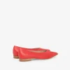 Ballerines pointues en cuir