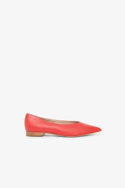 Ballerines pointues en cuir