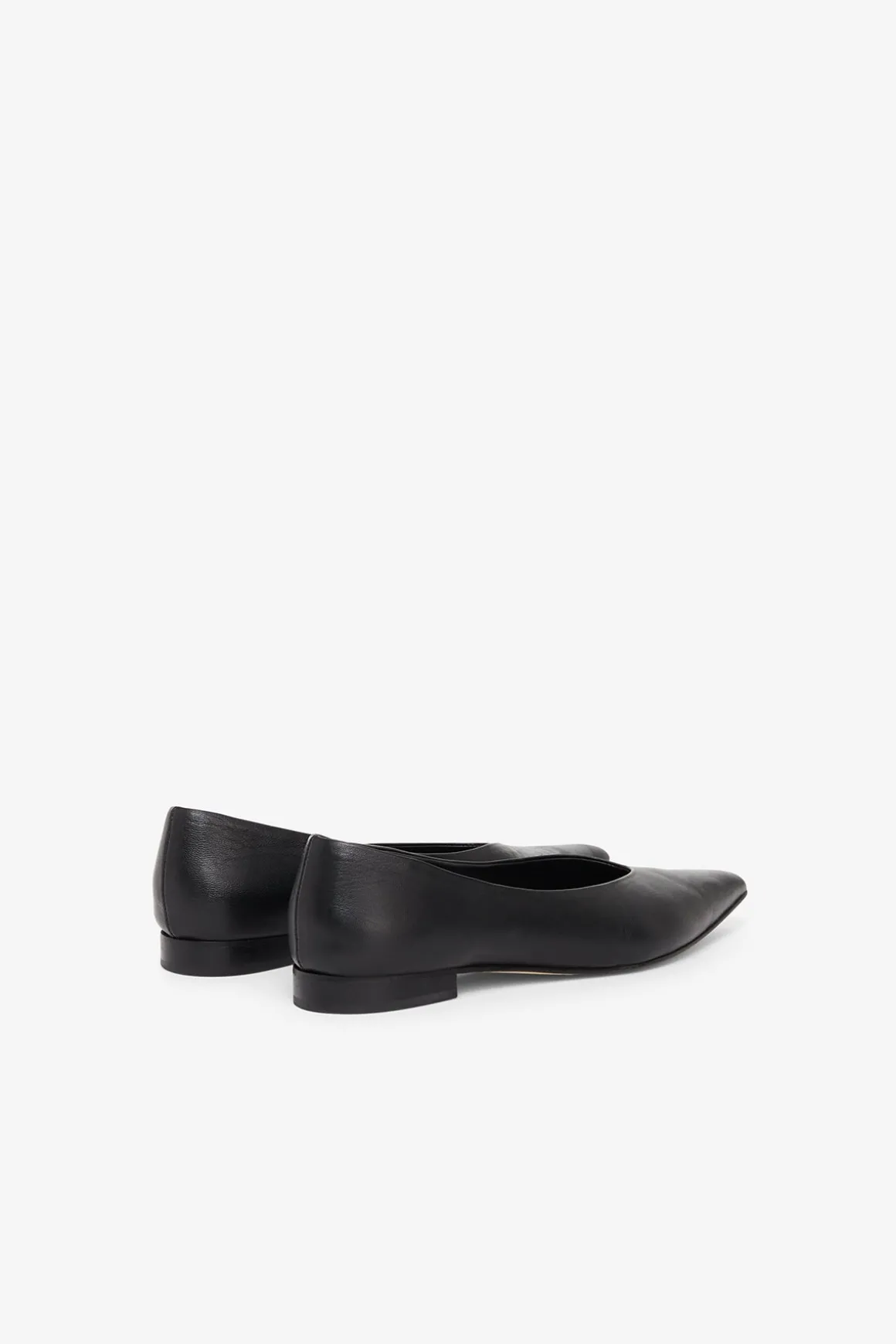 Ballerines pointues en cuir
