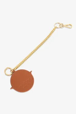 Berloque miroir en cuir