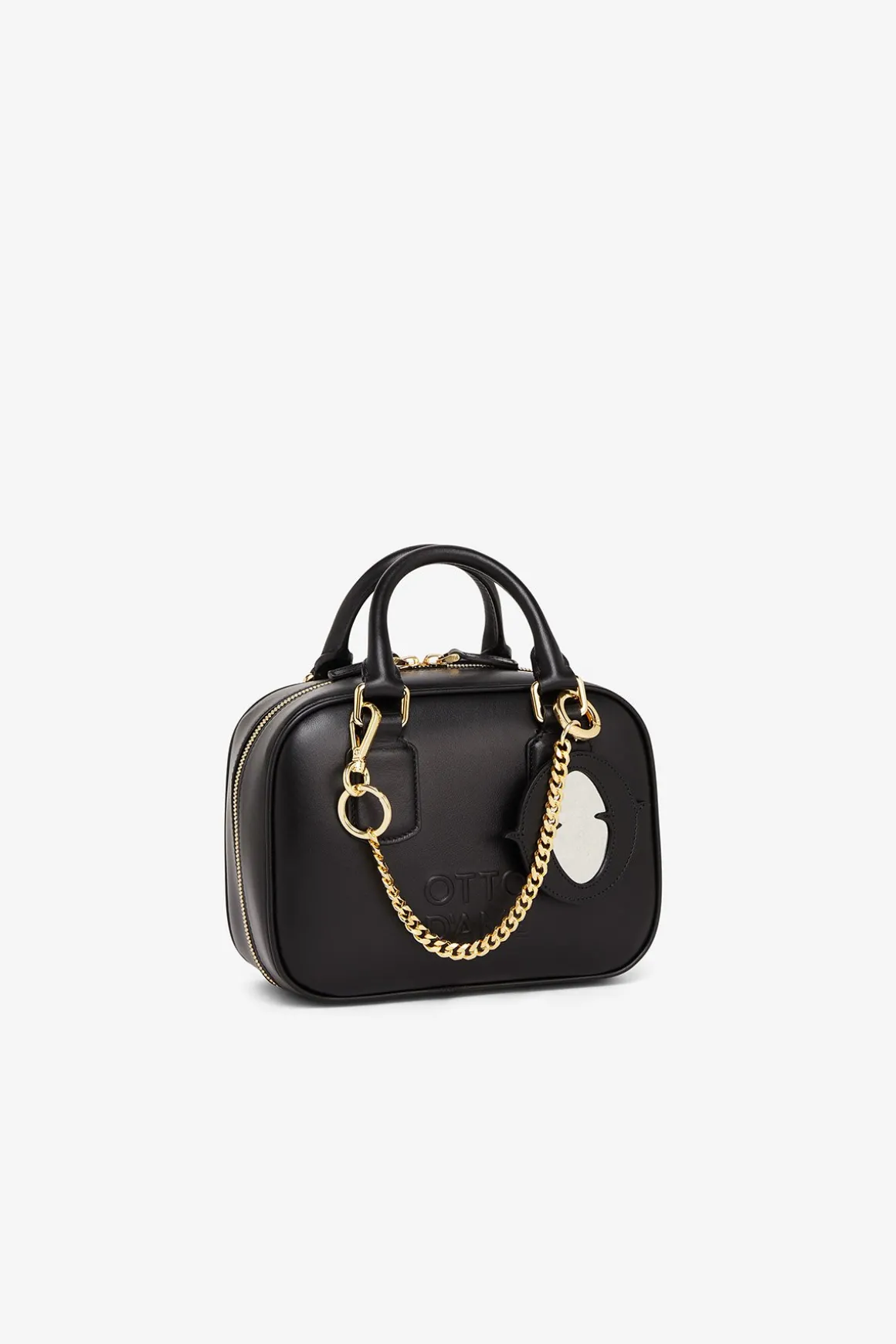 Berloque miroir en cuir