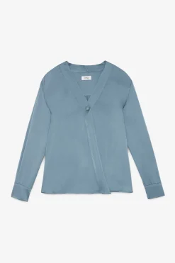 Blouse 1 bouton en viscose
