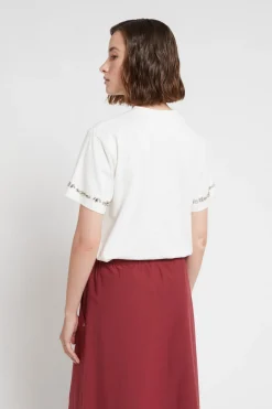 Blouse en coton avec pierres serties