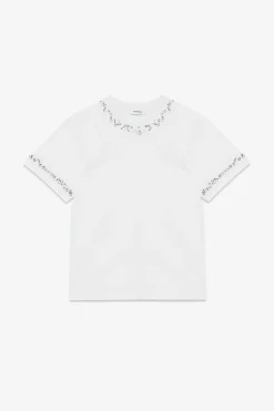 Blouse en coton avec pierres serties