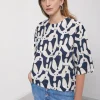 Blouse en popeline imprimée