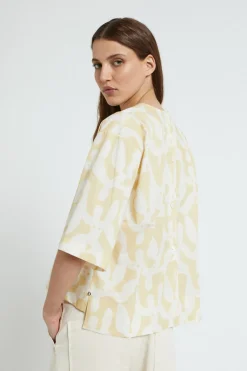 Blouse en popeline imprimée