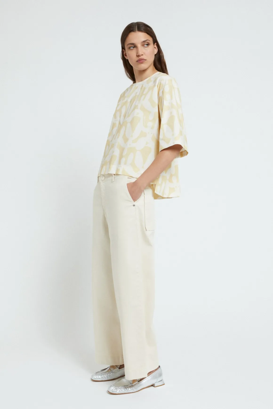 Blouse en popeline imprimée
