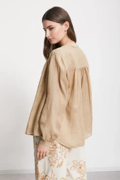 Blouse en ramie