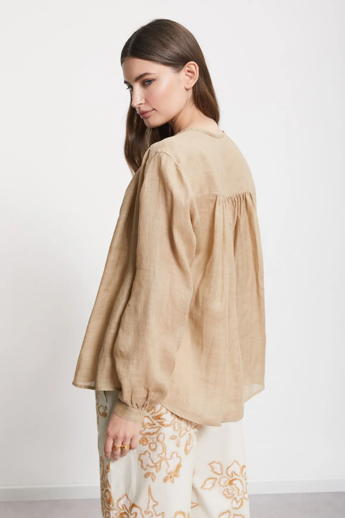 Blouse en ramie