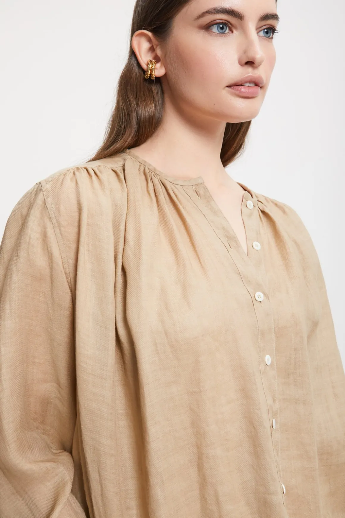 Blouse en ramie