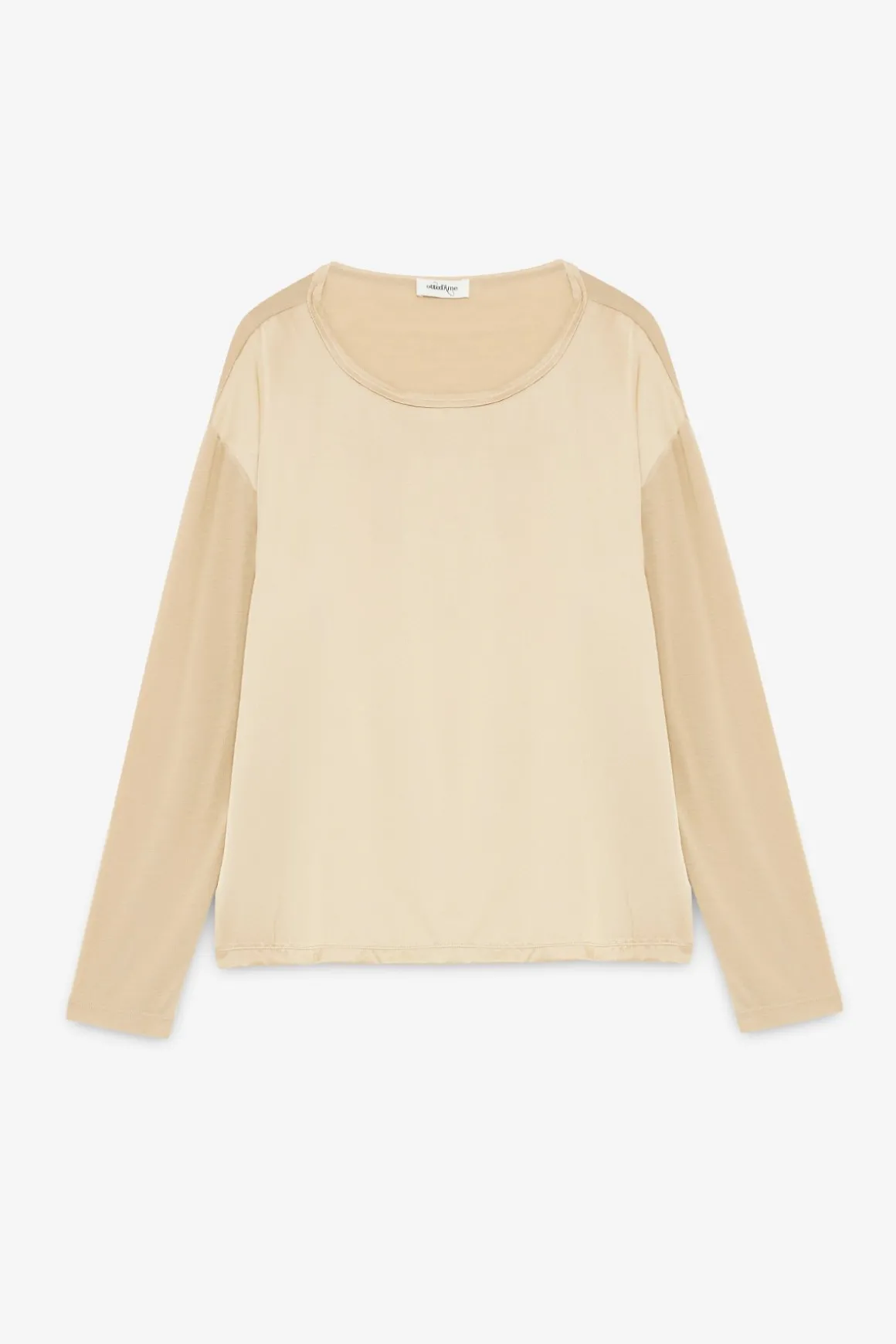 Blouse en soie et viscose