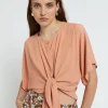 Blouse en soie mélangée
