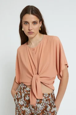 Blouse en soie mélangée