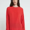 Blouse en soie mélangée