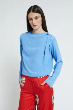 Blouse en soie mélangée