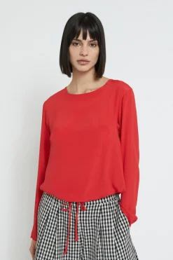 Blouse en soie mélangée