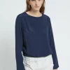Blouse en soie mélangée