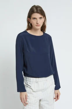 Blouse en soie mélangée