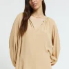 Blouse en soie mélangée