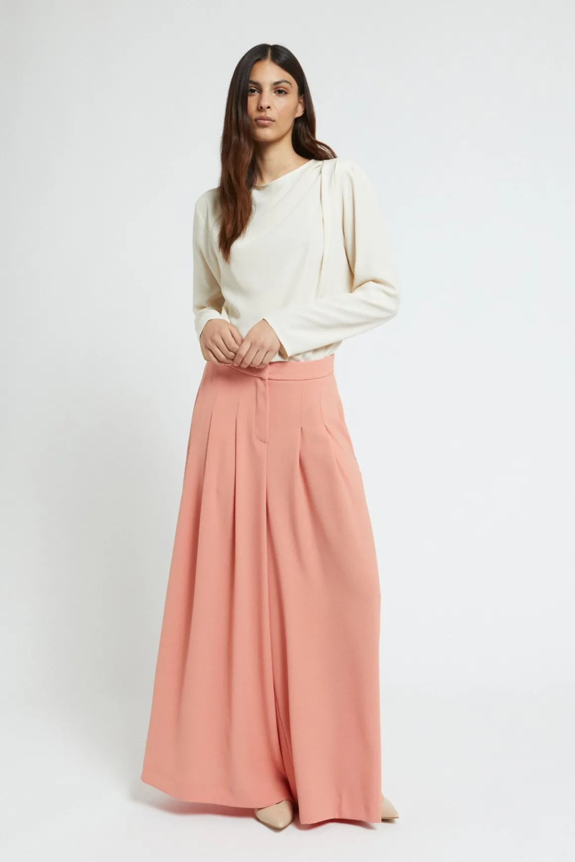 Blouse en soie mélangée