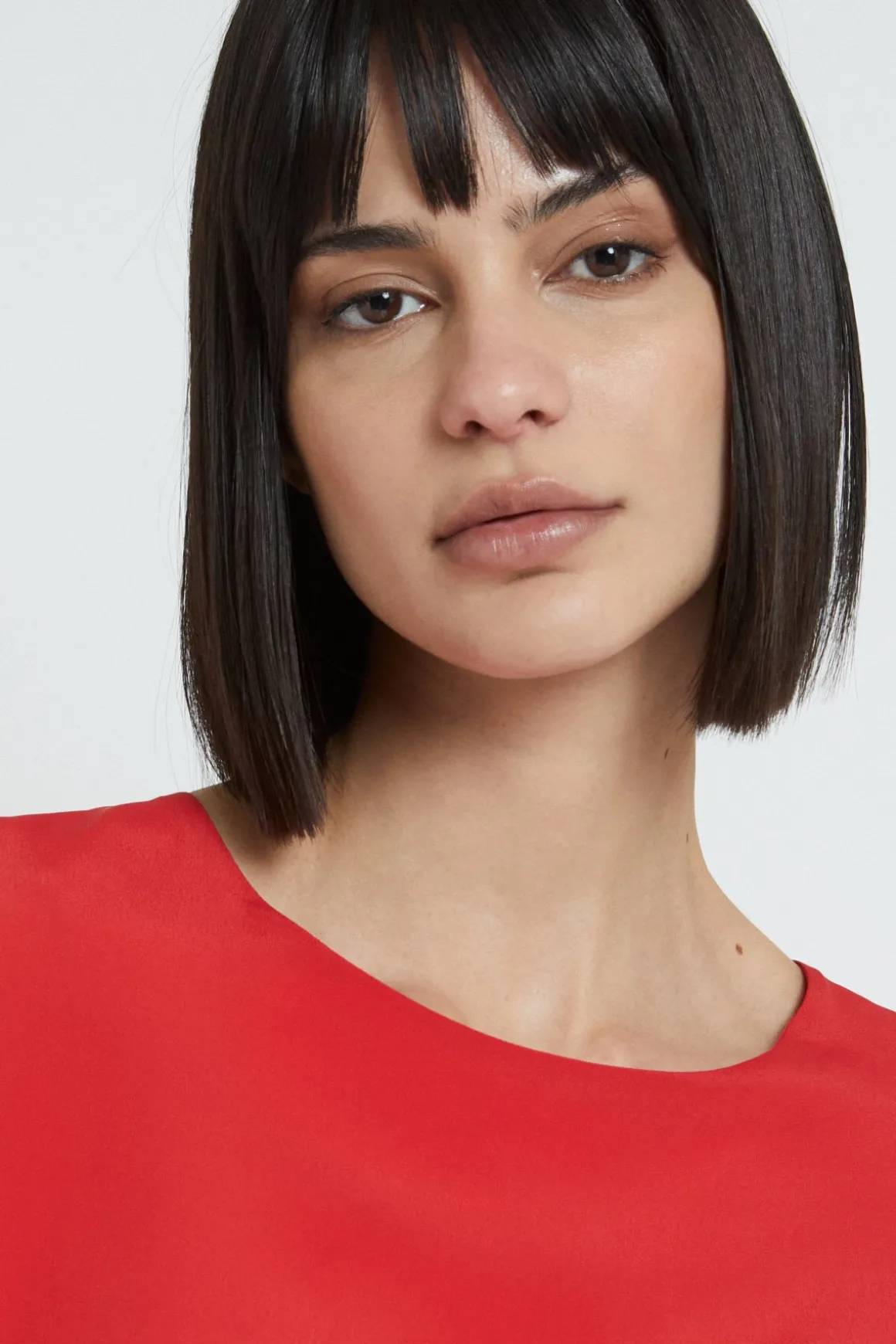 Blouse en soie mélangée