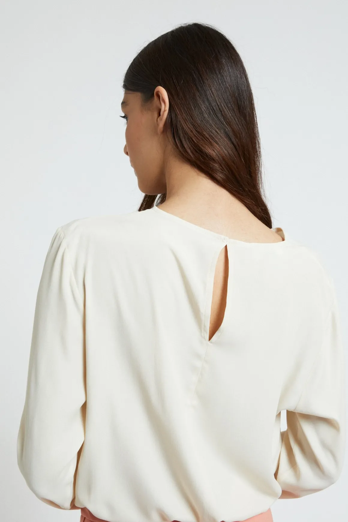 Blouse en soie mélangée