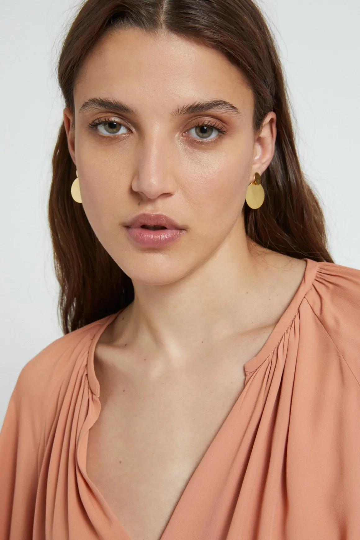 Blouse en soie mélangée