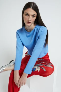 Blouse en soie mélangée