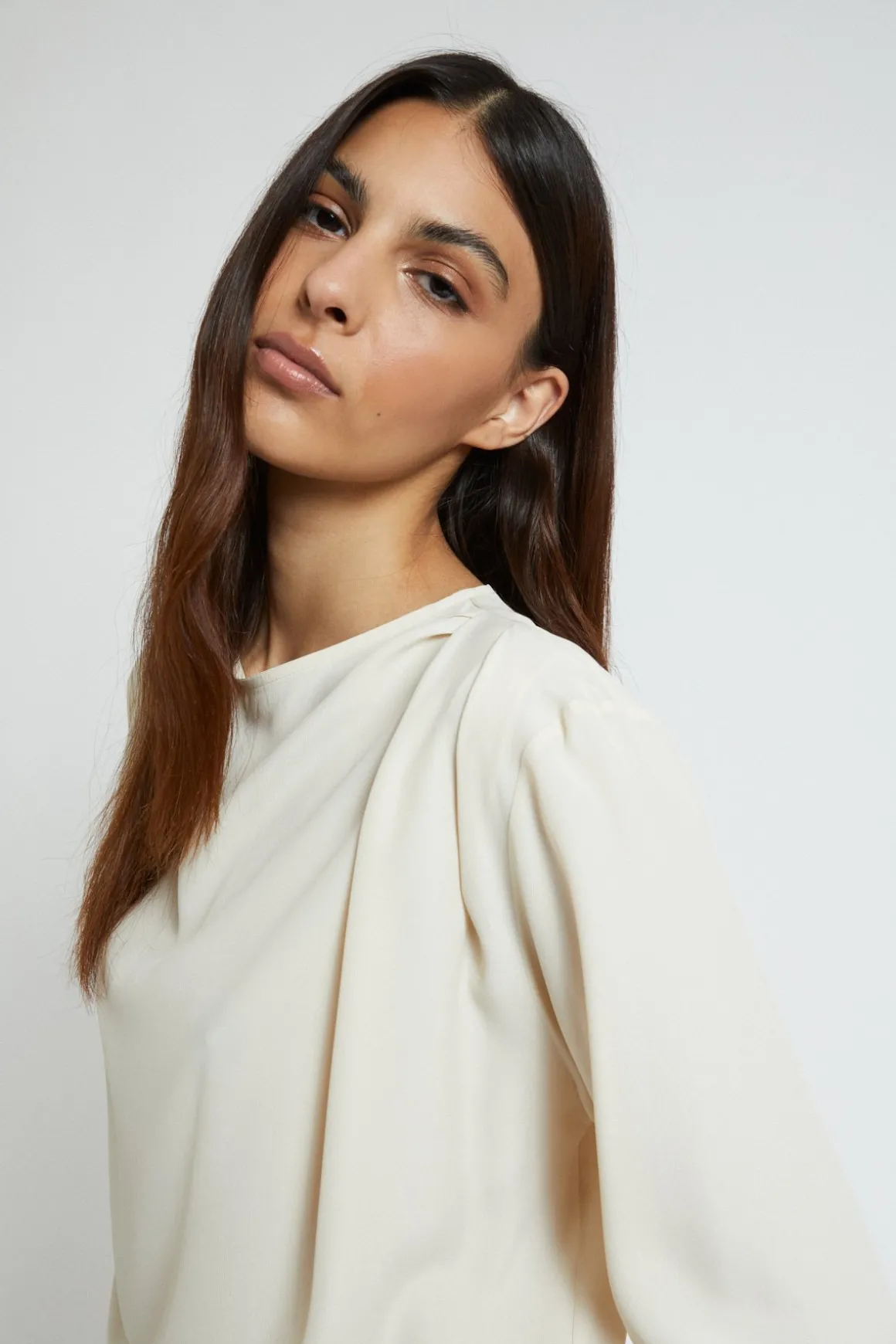 Blouse en soie mélangée