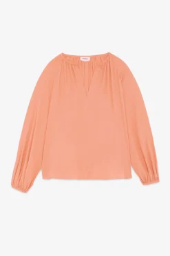 Blouse en soie mélangée