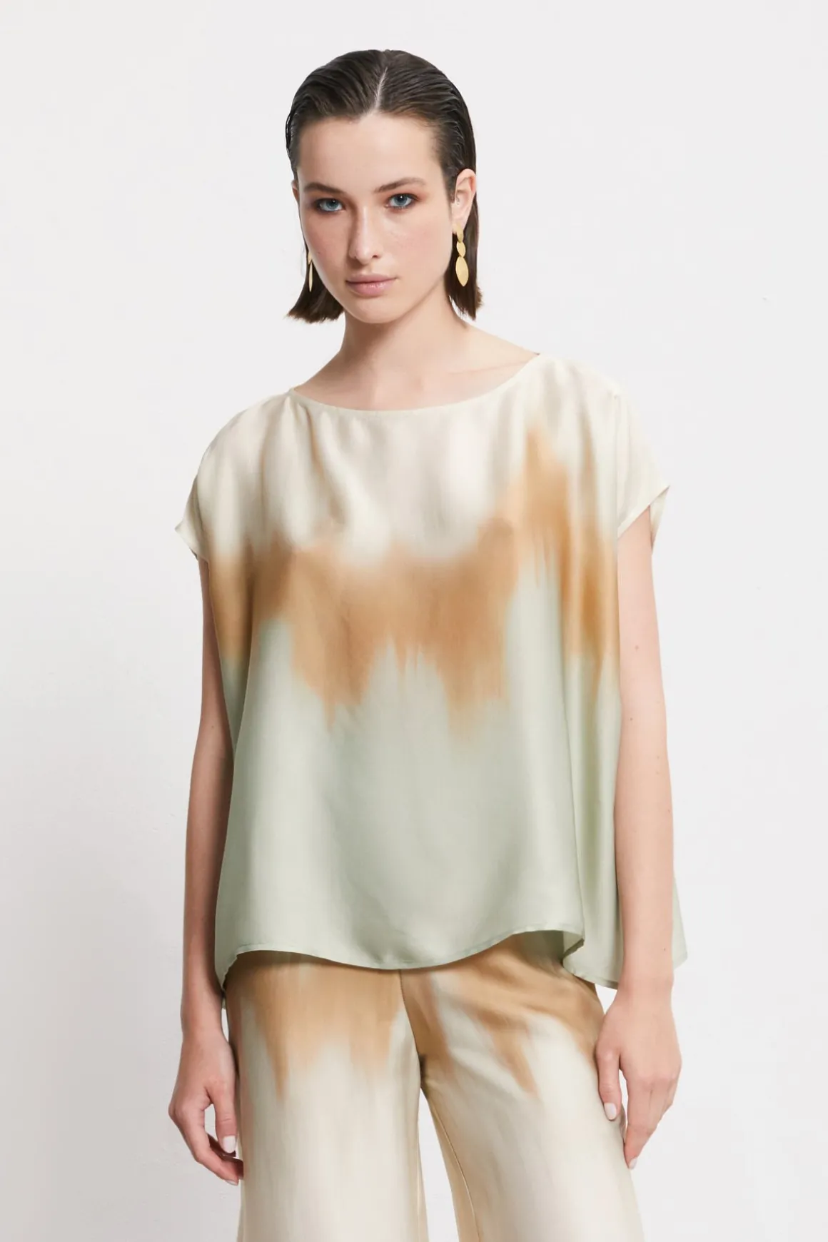 Blouse en viscose imprimée