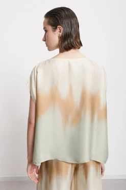 Blouse en viscose imprimée
