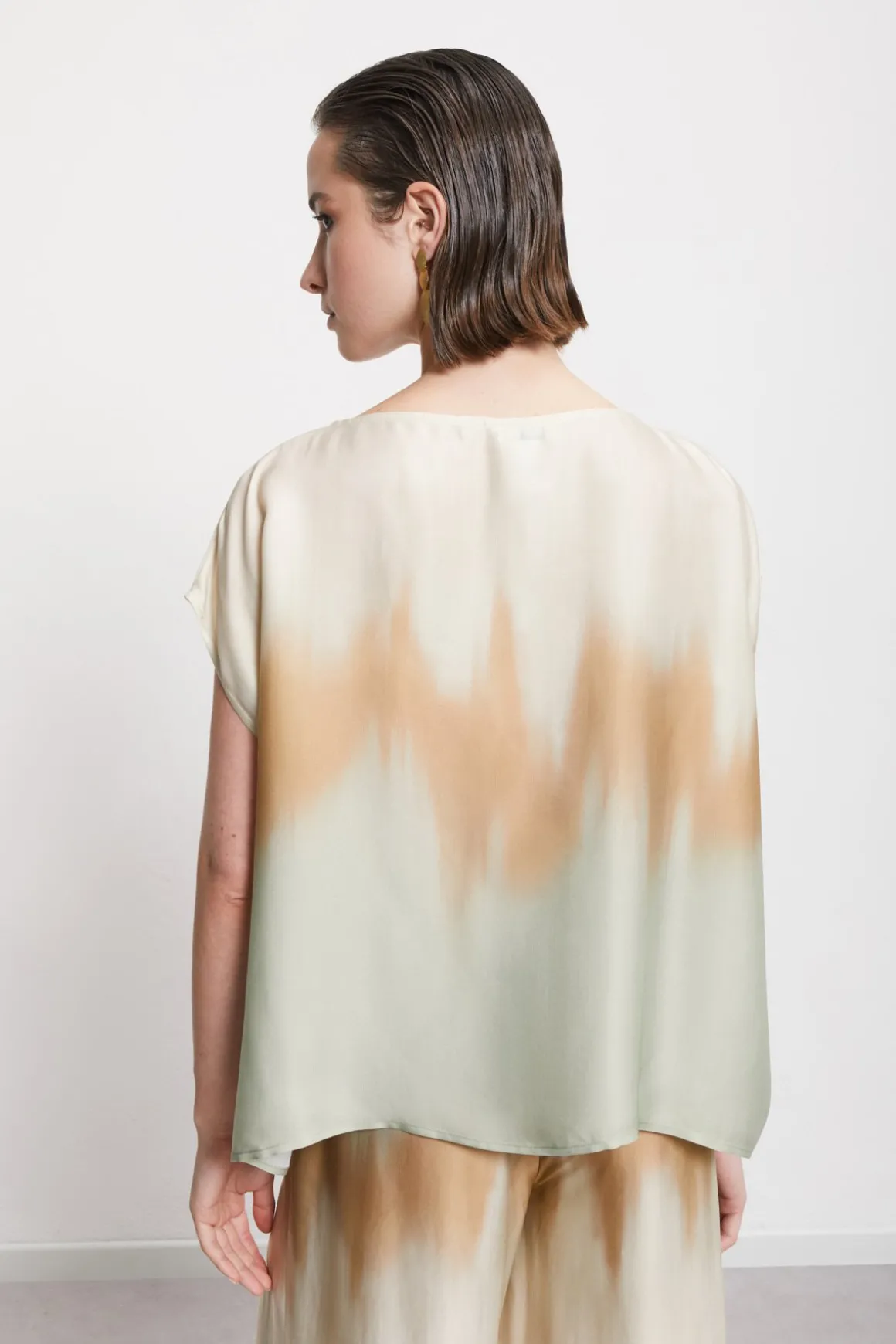 Blouse en viscose imprimée