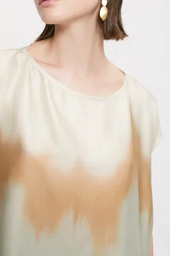 Blouse en viscose imprimée