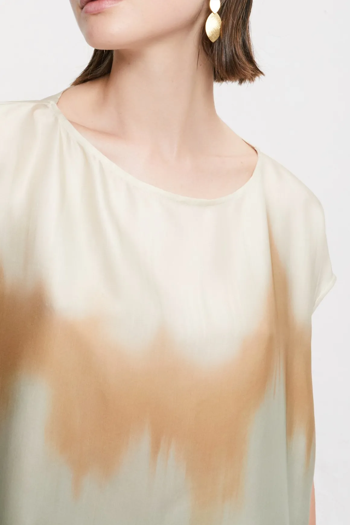 Blouse en viscose imprimée