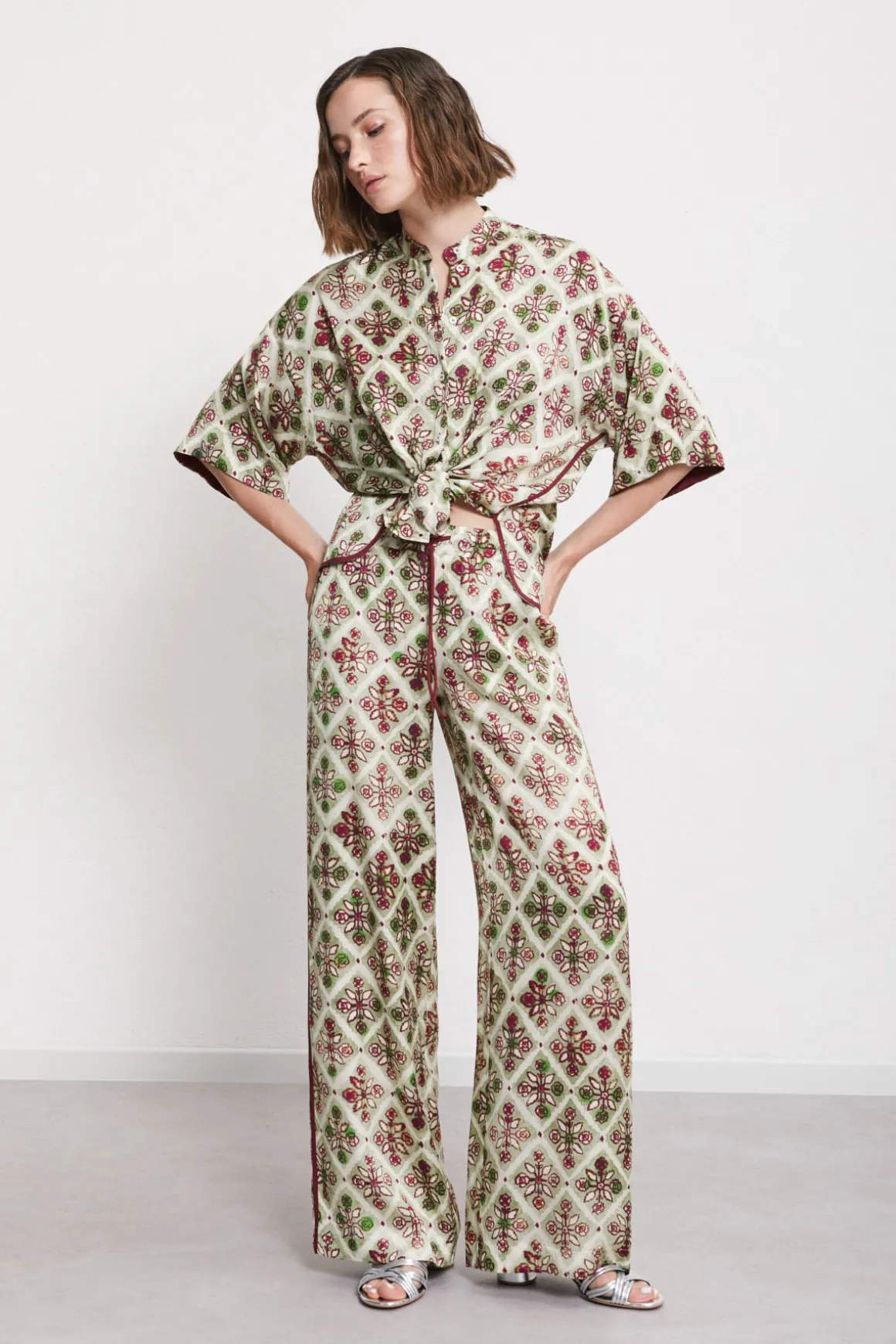 Blouse en viscose imprimée