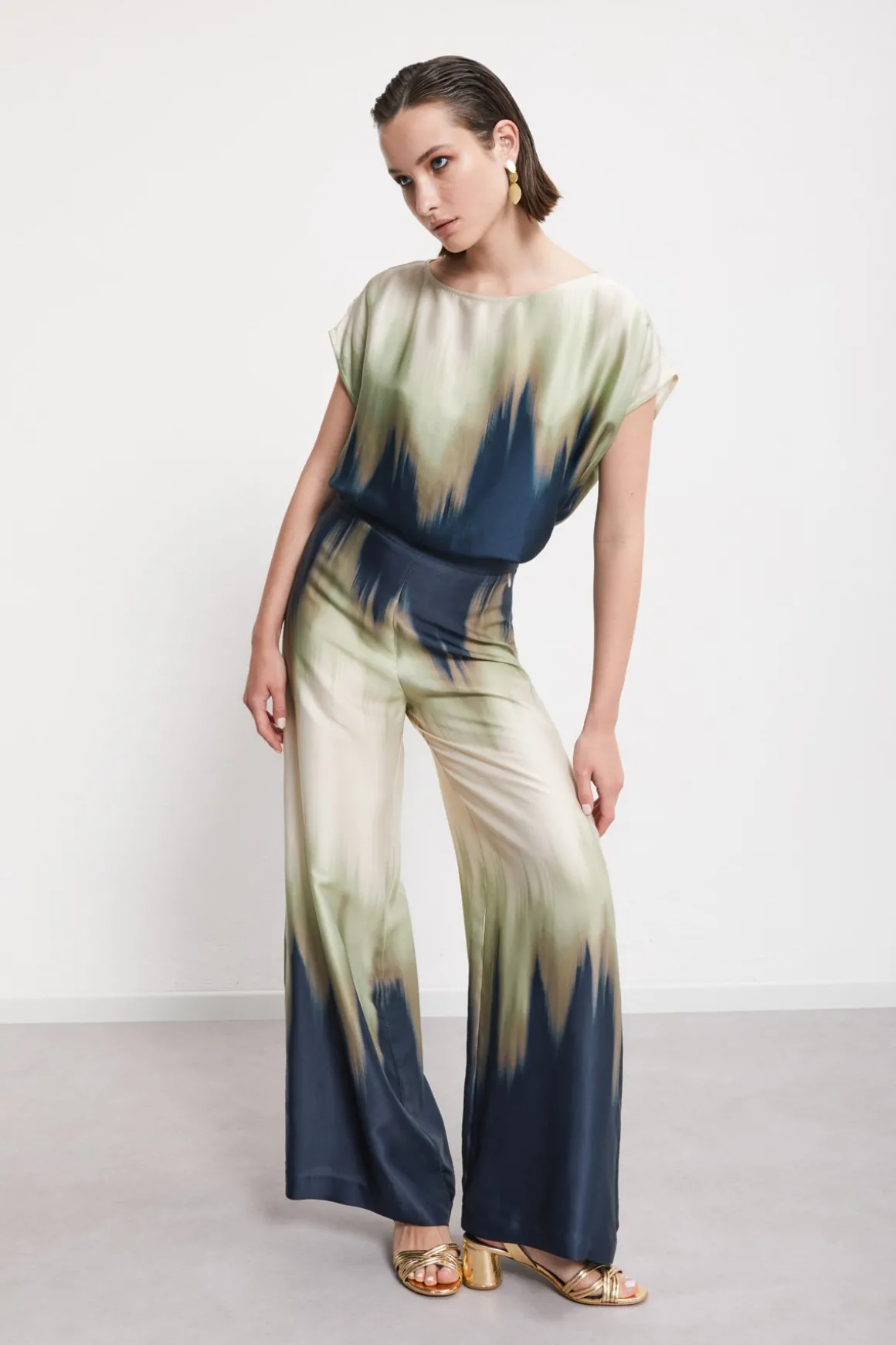 Blouse en viscose imprimée