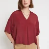 Blouse fluide avec encolure en V