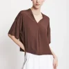 Blouse fluide avec encolure en V