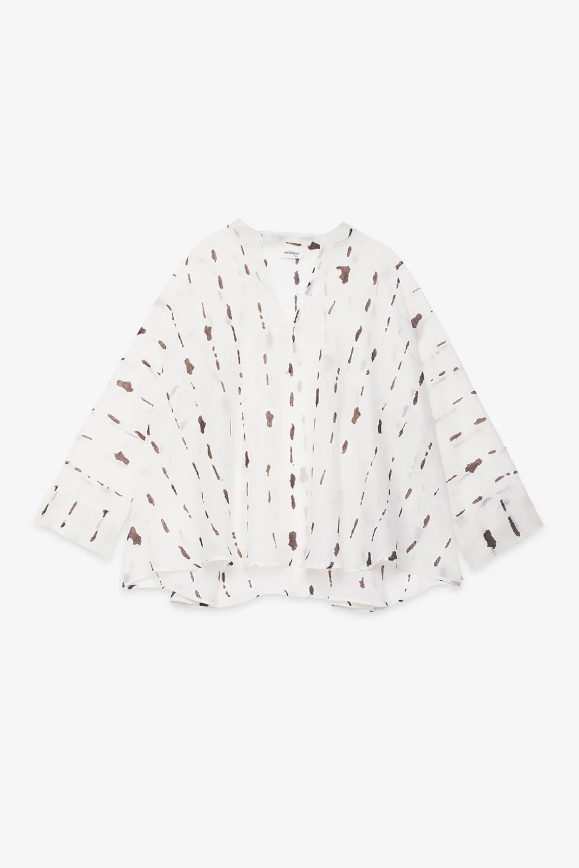 Blouse imprimée avec volants