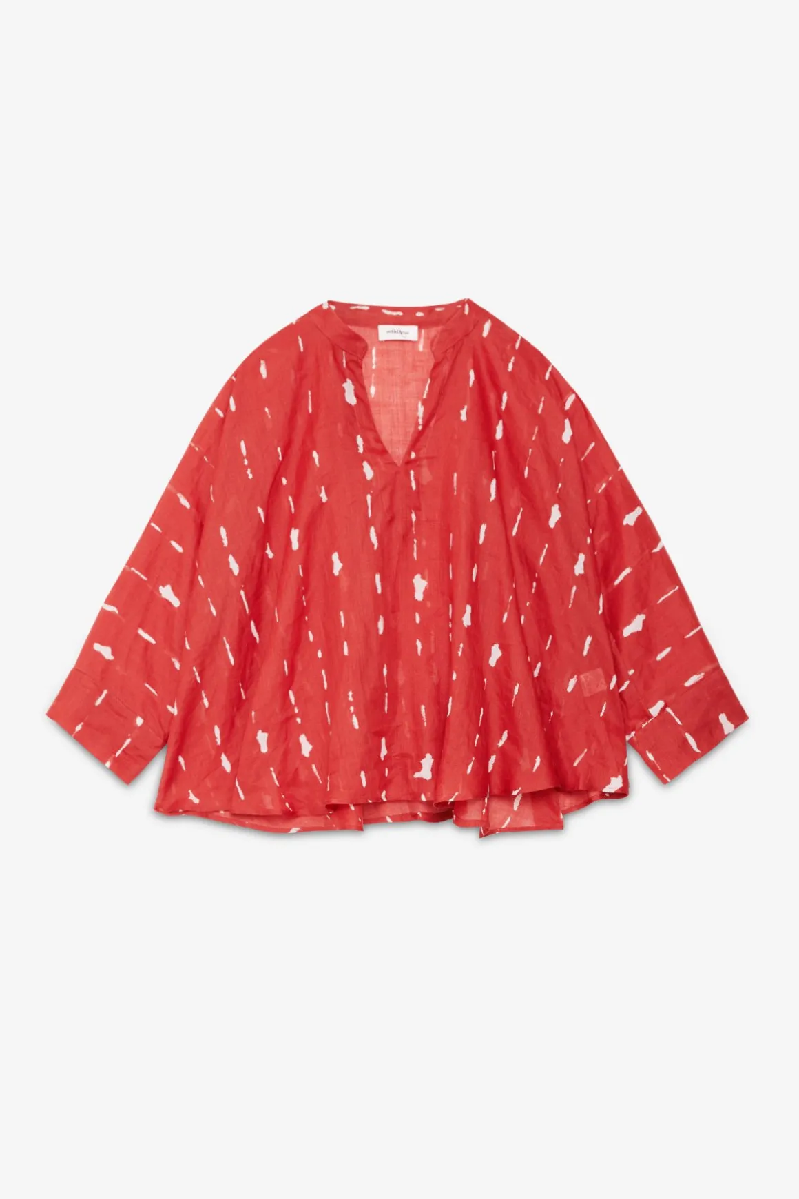 Blouse imprimée avec volants