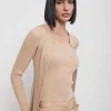 Cardigan côtelé