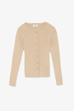 Cardigan côtelé