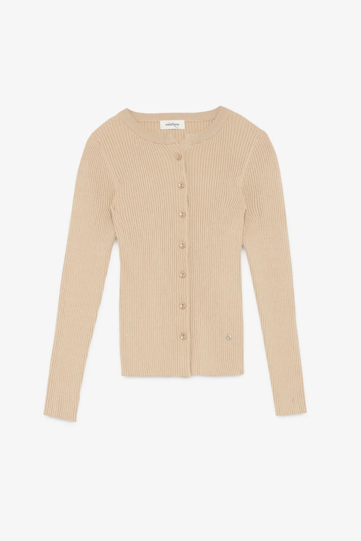 Cardigan côtelé