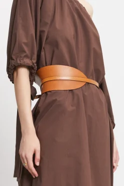 Ceinture asymétrique en cuir