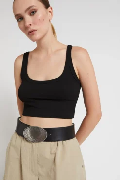 Ceinture en cuir avec boucle
