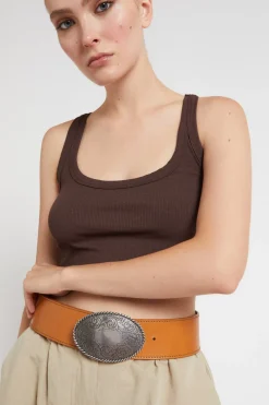 Ceinture en cuir avec boucle