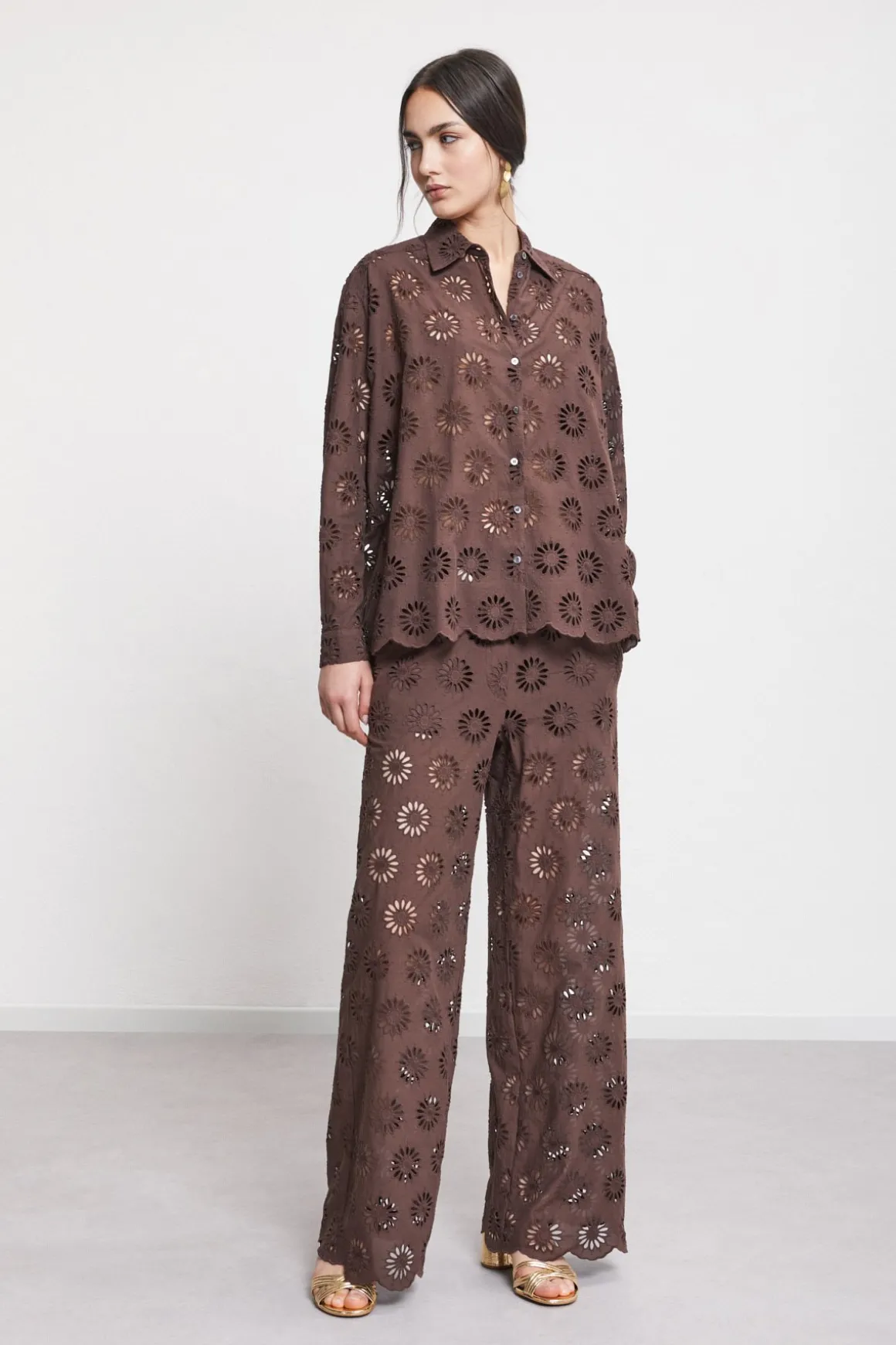 Chemisier en broderie anglaise